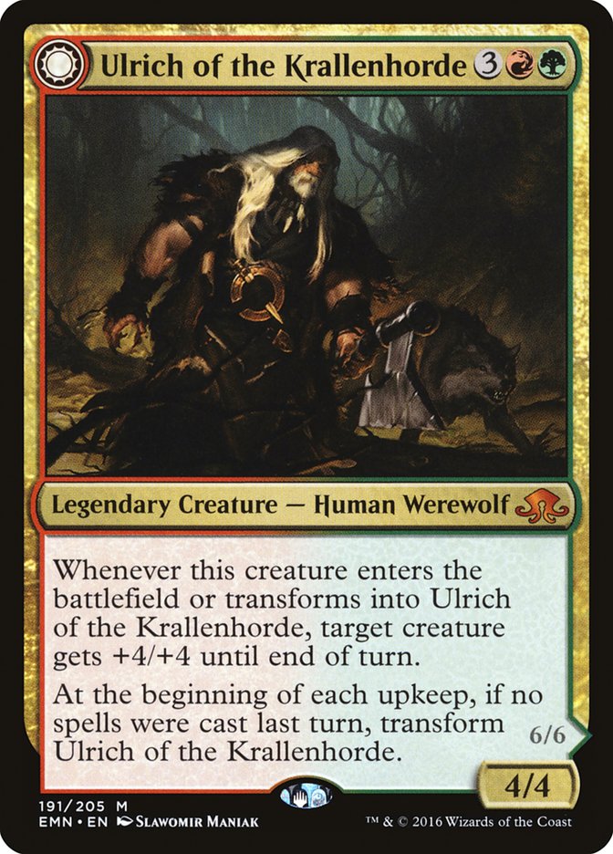 Ulrich of the Krallenhorde // Ulrich, Uncontested Alpha [Eldritch Moon] | L.A. Mood Comics and Games