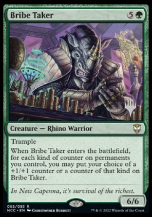 Bribe Taker (Promo Pack) [Streets of New Capenna Commander Promos] | L.A. Mood Comics and Games