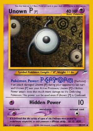 Unown [P] (58/105) [Neo Destiny Unlimited] | L.A. Mood Comics and Games