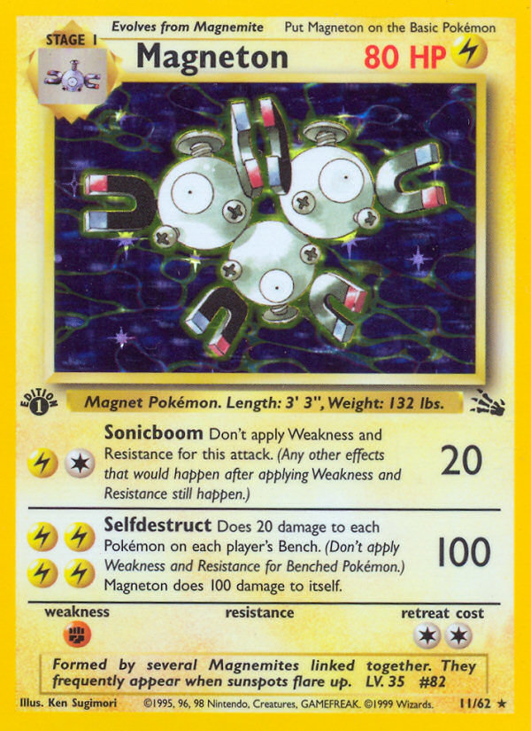 Magneton (11/62) [Fossil 1st Edition] | L.A. Mood Comics and Games