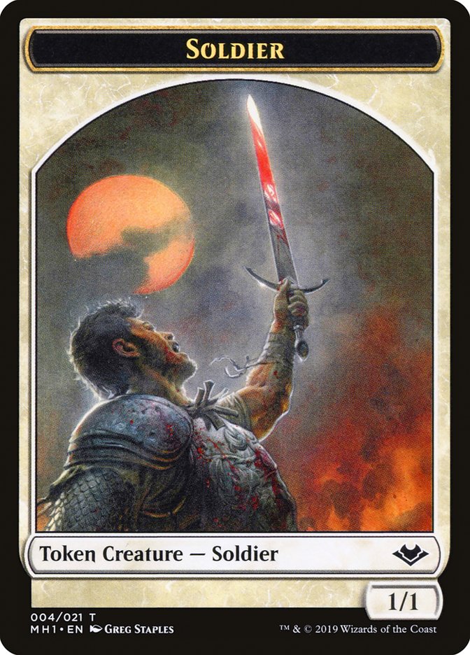 Soldier Token [Modern Horizons Tokens] | L.A. Mood Comics and Games