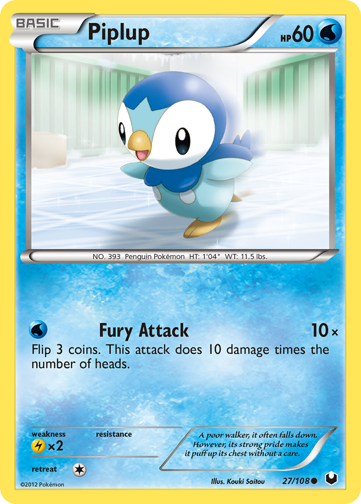 Piplup (27/108) [Black & White: Dark Explorers] | L.A. Mood Comics and Games