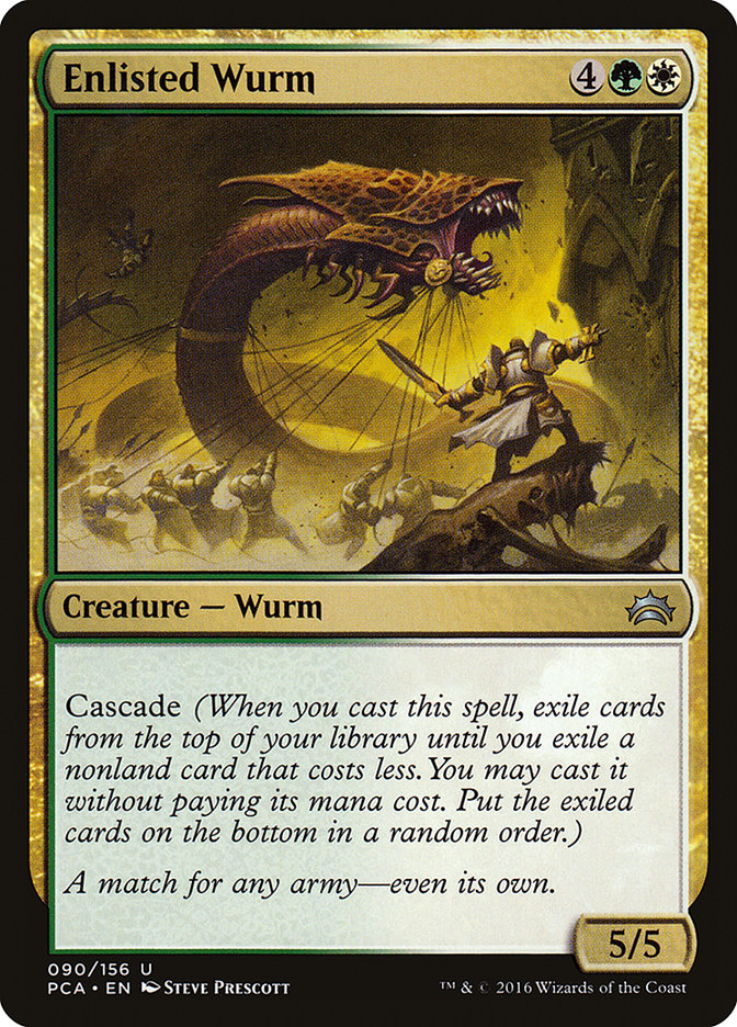Enlisted Wurm [Planechase Anthology] | L.A. Mood Comics and Games
