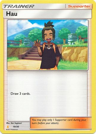 Hau (19/30) [Sun & Moon: Trainer Kit - Alolan Raichu] | L.A. Mood Comics and Games