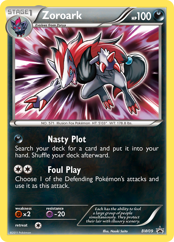 Zoroark (BW09) [Black & White: Black Star Promos] | L.A. Mood Comics and Games