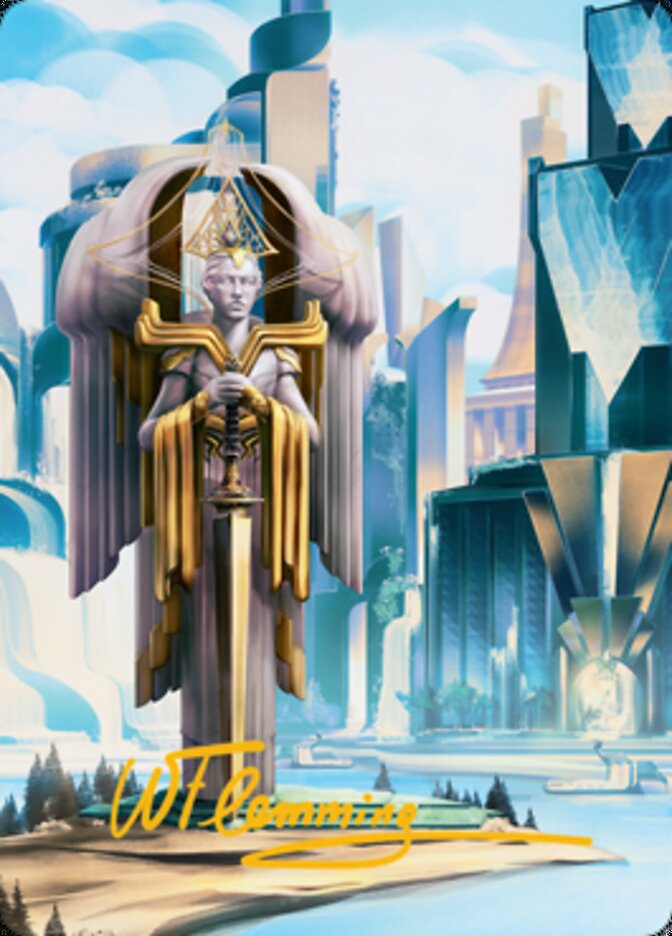 Island Art Card (Gold-Stamped Signature) [Streets of New Capenna Art Series] | L.A. Mood Comics and Games