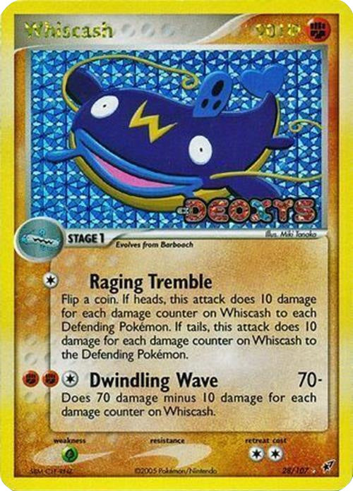 Whiscash (28/107) (Stamped) [EX: Deoxys] | L.A. Mood Comics and Games