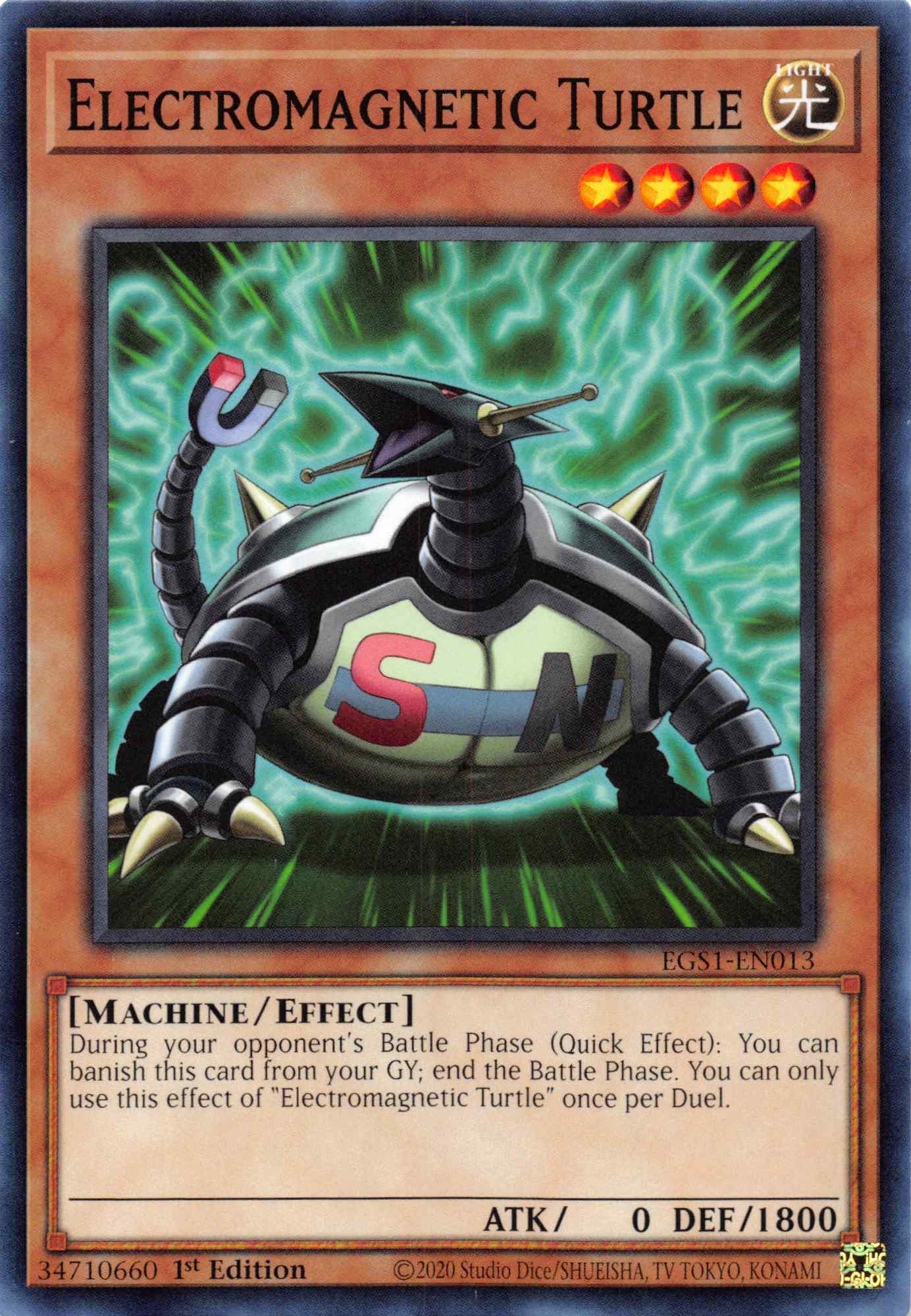 Electromagnetic Turtle [EGS1-EN013] Common | L.A. Mood Comics and Games