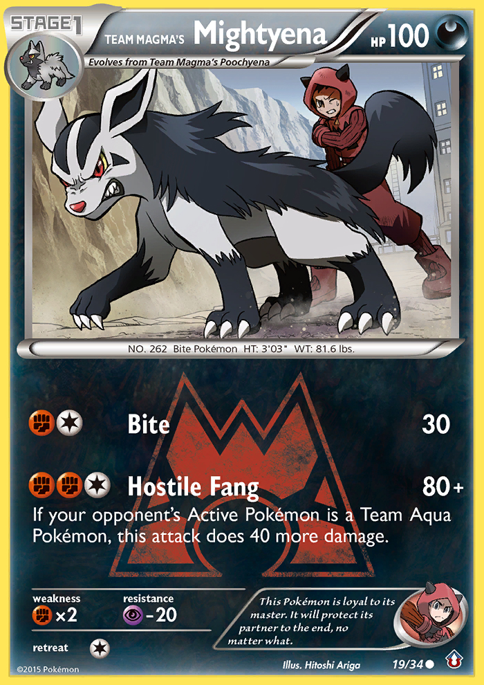 Team Magma's Mightyena (19/34) [XY: Double Crisis] | L.A. Mood Comics and Games