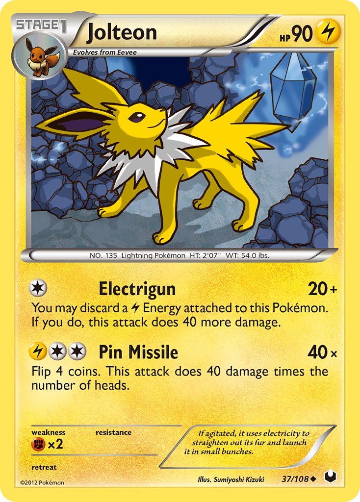 Jolteon (37/108) [Black & White: Dark Explorers] | L.A. Mood Comics and Games