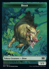 Boar // Monk Double-Sided Token [Double Masters 2022 Tokens] | L.A. Mood Comics and Games