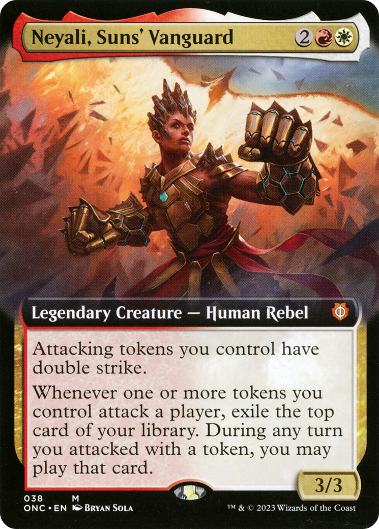 Neyali, Suns' Vanguard (Extended Art) [Phyrexia: All Will Be One Commander] | L.A. Mood Comics and Games