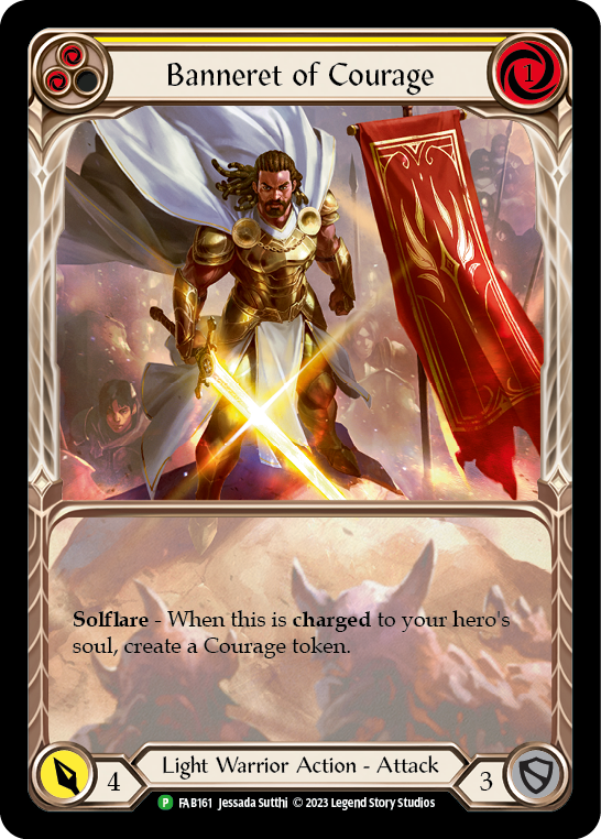 Banneret of Courage [FAB161] (Promo)  Rainbow Foil | L.A. Mood Comics and Games