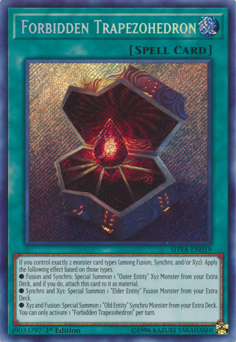 Forbidden Trapezohedron [SHVA-EN019] Secret Rare | L.A. Mood Comics and Games