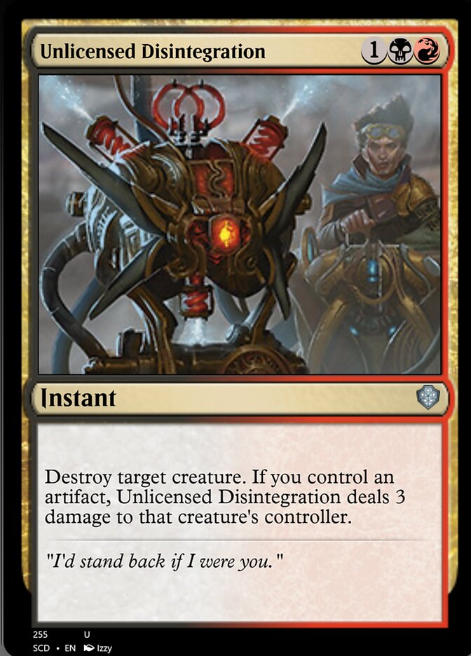 Unlicensed Disintegration [Starter Commander Decks] | L.A. Mood Comics and Games