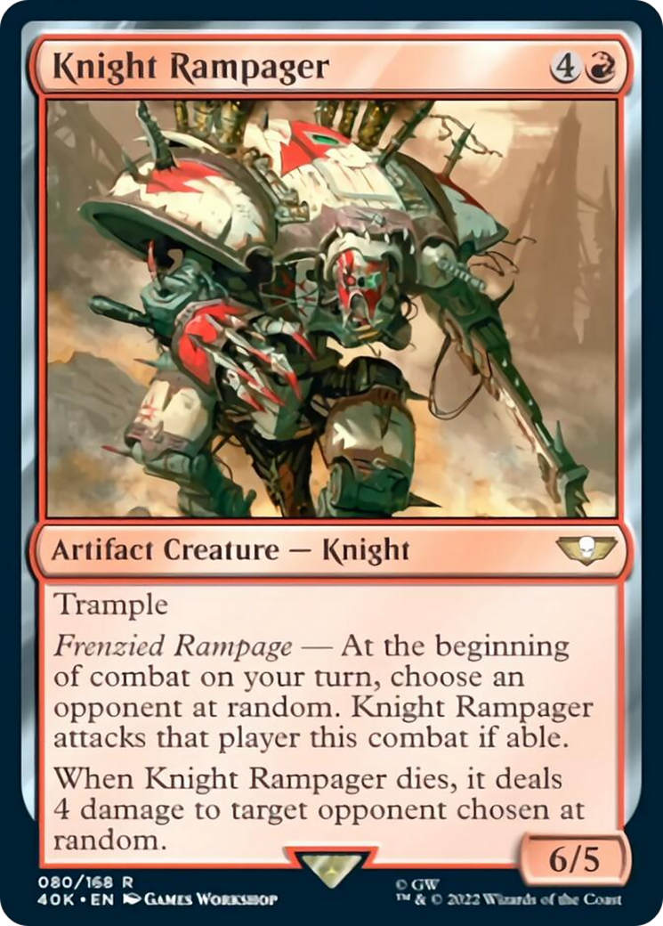 Knight Rampager (Surge Foil) [Warhammer 40,000] | L.A. Mood Comics and Games
