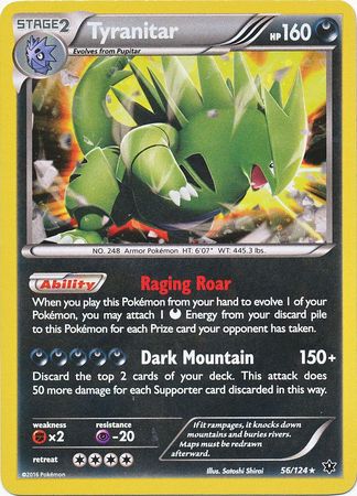 Tyranitar (56/124) (Cosmos Holo) [XY: Fates Collide] | L.A. Mood Comics and Games