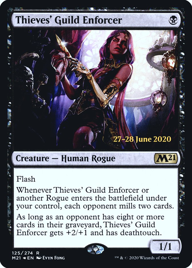 Thieves' Guild Enforcer [Core Set 2021 Prerelease Promos] | L.A. Mood Comics and Games