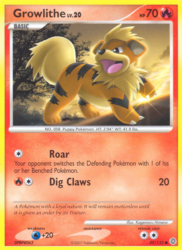 Growlithe (89/132) [Diamond & Pearl: Secret Wonders] | L.A. Mood Comics and Games