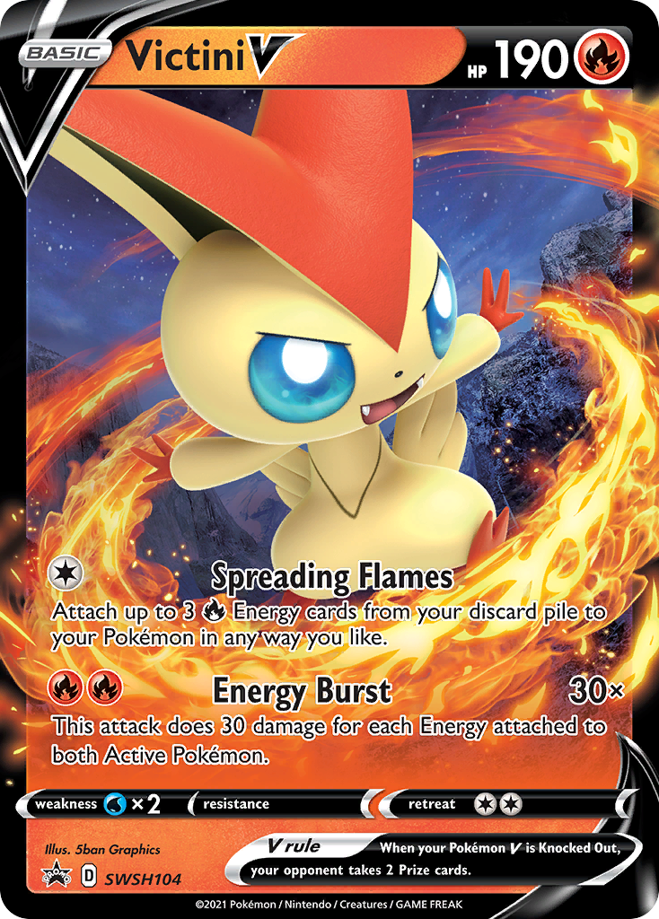 Victini V (SWSH104) [Sword & Shield: Black Star Promos] | L.A. Mood Comics and Games