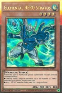 Elemental HERO Stratos (Alternate Art) [MAGO-EN004] Gold Rare | L.A. Mood Comics and Games