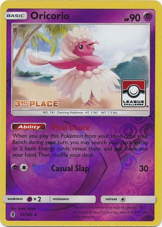 Oricorio (55/145) (League Promo 3rd Place) [Sun & Moon: Guardians Rising] | L.A. Mood Comics and Games