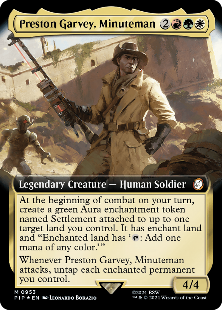 Preston Garvey, Minuteman (Extended Art) (Surge Foil) [Fallout] | L.A. Mood Comics and Games