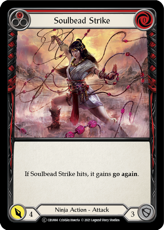 Soulbead Strike (Red) [U-CRU066] (Crucible of War Unlimited)  Unlimited Rainbow Foil | L.A. Mood Comics and Games