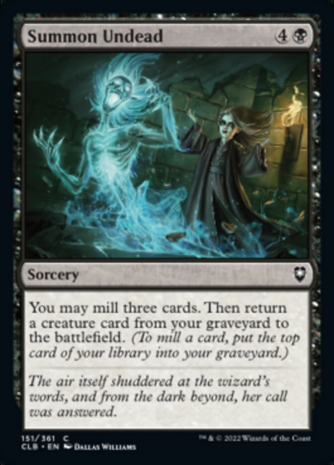 Summon Undead [Commander Legends: Battle for Baldur's Gate] | L.A. Mood Comics and Games