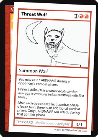 Throat Wolf (2021 Edition) [Mystery Booster Playtest Cards] | L.A. Mood Comics and Games