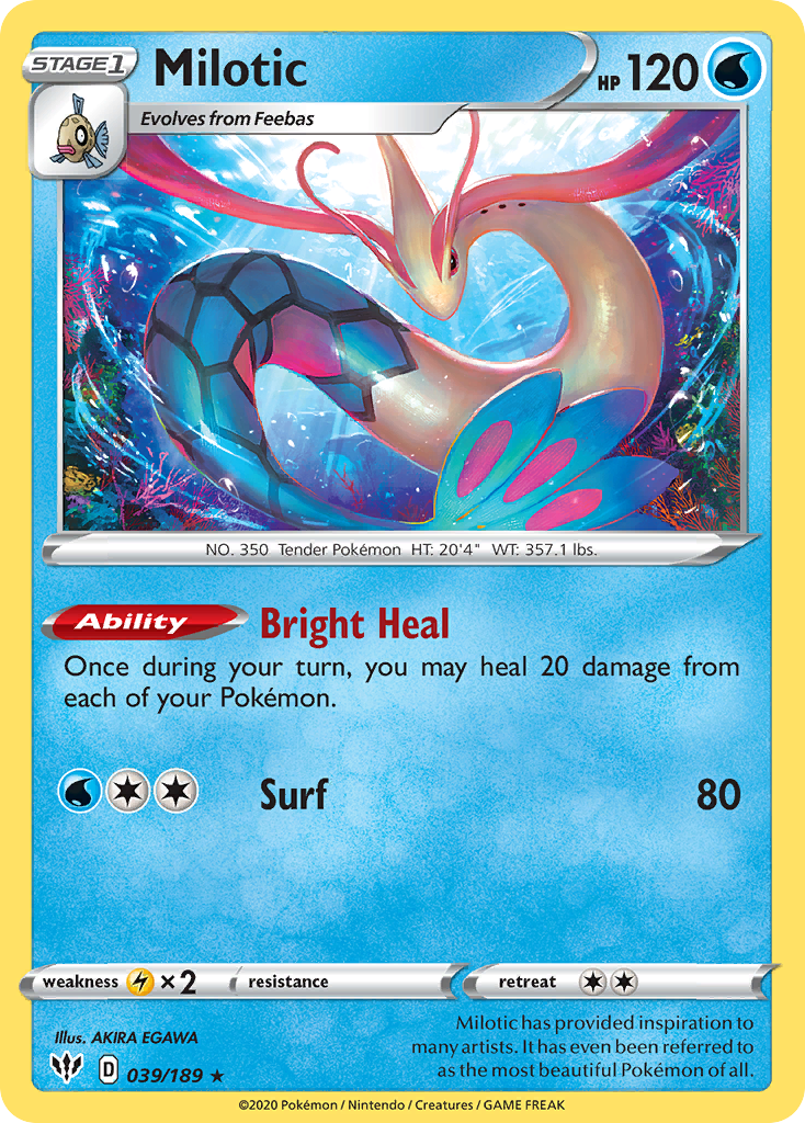 Milotic (039/189) [Sword & Shield: Darkness Ablaze] | L.A. Mood Comics and Games