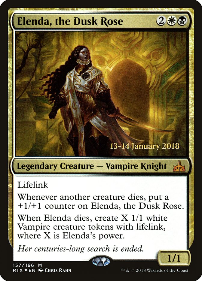 Elenda, the Dusk Rose [Rivals of Ixalan Prerelease Promos] | L.A. Mood Comics and Games