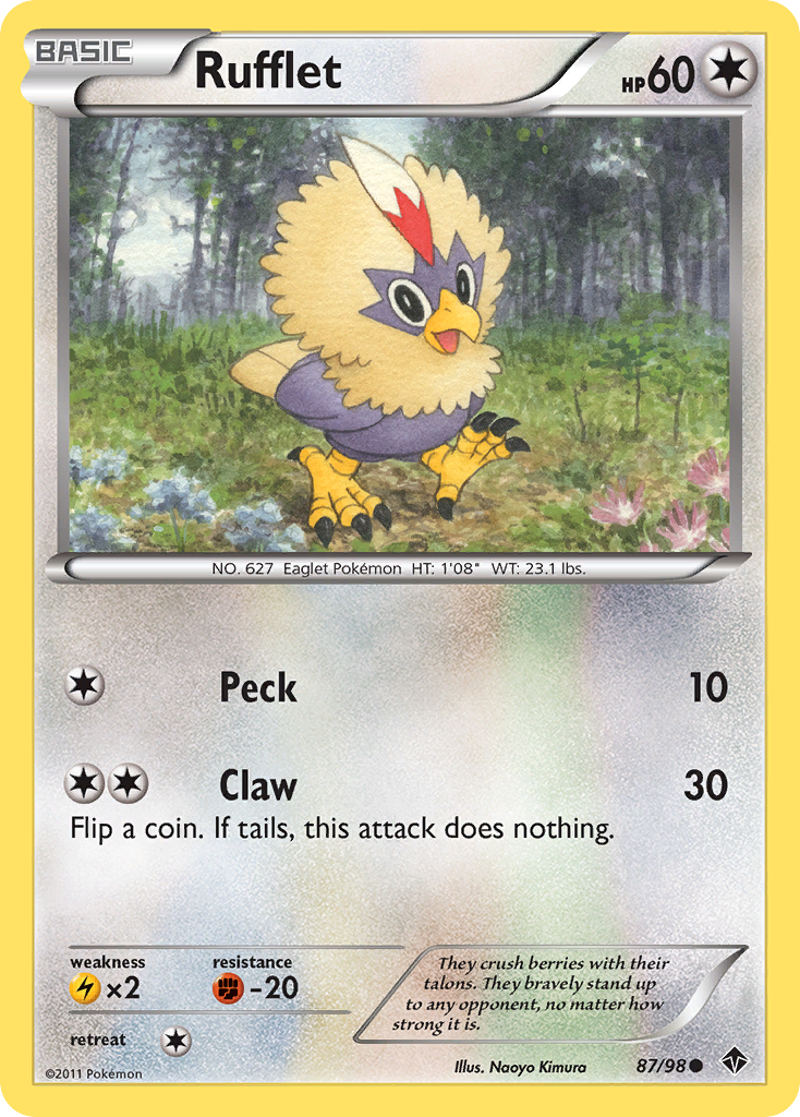 Rufflet (87/98) [Black & White: Emerging Powers] | L.A. Mood Comics and Games