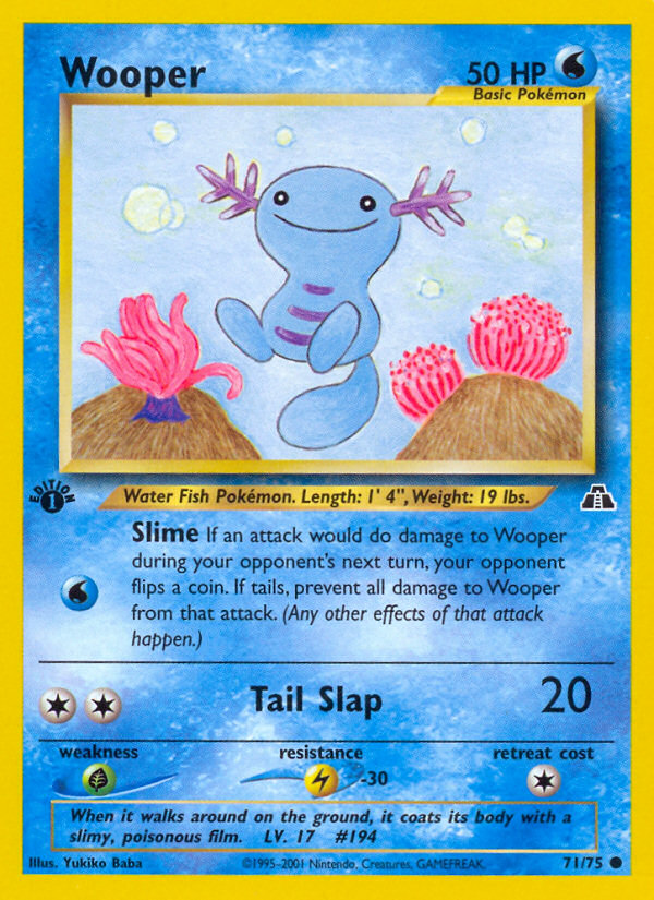 Wooper (71/75) [Neo Discovery 1st Edition] | L.A. Mood Comics and Games