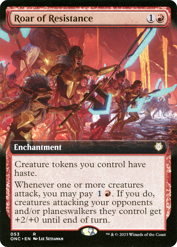 Roar of Resistance (Extended Art) [Phyrexia: All Will Be One Commander] | L.A. Mood Comics and Games
