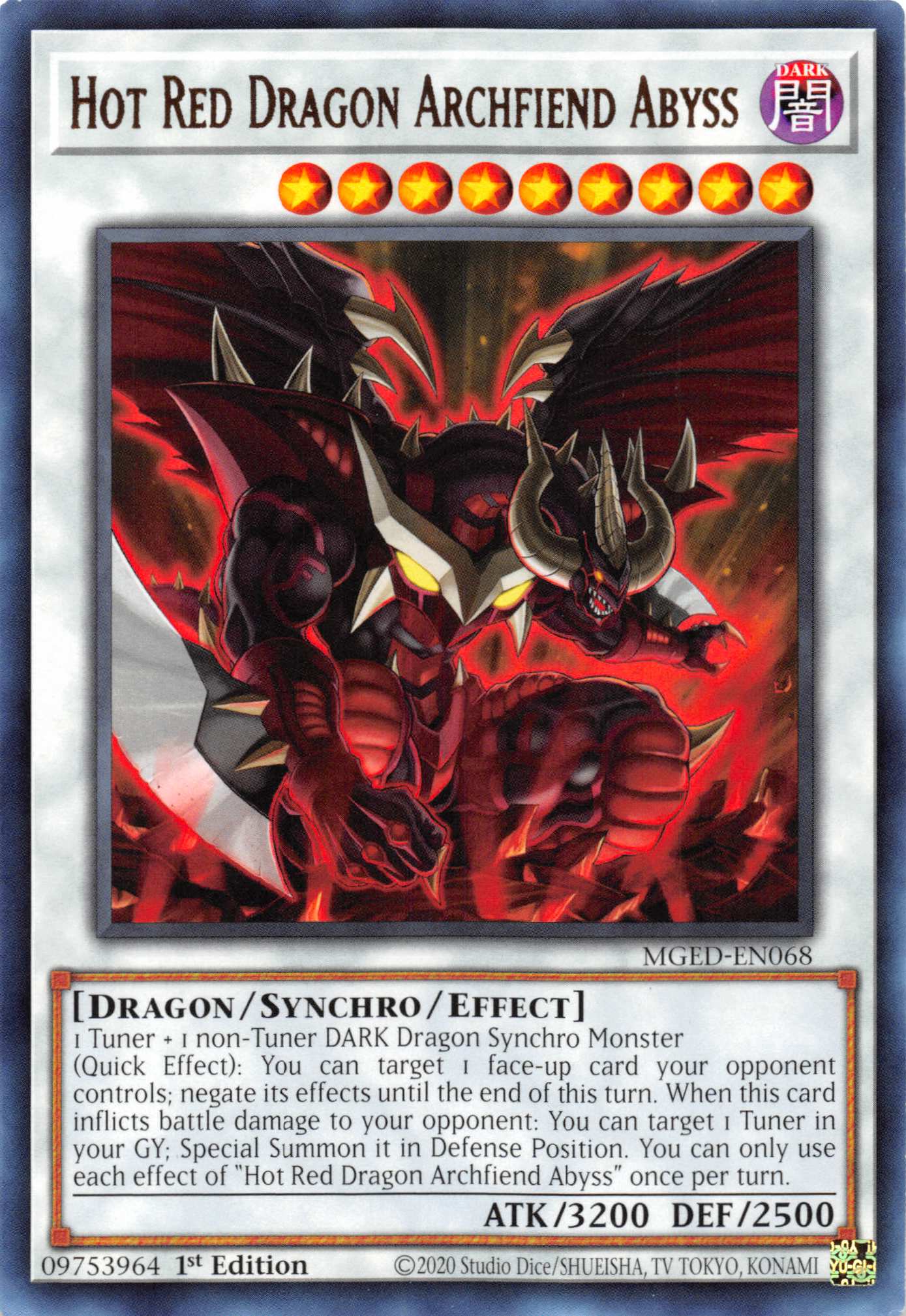 Hot Red Dragon Archfiend Abyss [MGED-EN068] Rare | L.A. Mood Comics and Games