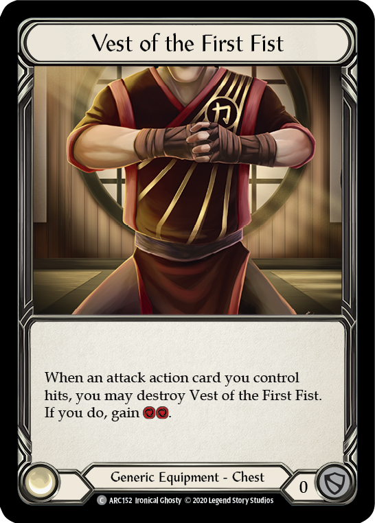 Vest of the First Fist [U-ARC152] (Arcane Rising Unlimited)  Unlimited Rainbow Foil | L.A. Mood Comics and Games