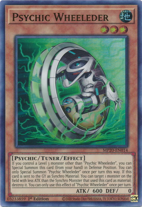 Psychic Wheeleder [MP20-EN014] Ultra Rare | L.A. Mood Comics and Games