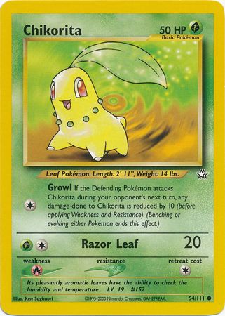Chikorita (54/111) [Neo Genesis Unlimited] | L.A. Mood Comics and Games