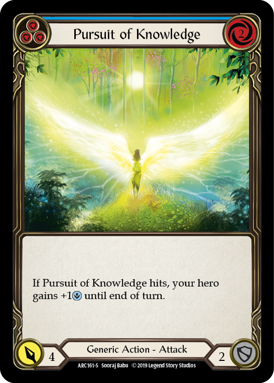 Pursuit of Knowledge [ARC161-S] (Arcane Rising)  1st Edition Rainbow Foil | L.A. Mood Comics and Games