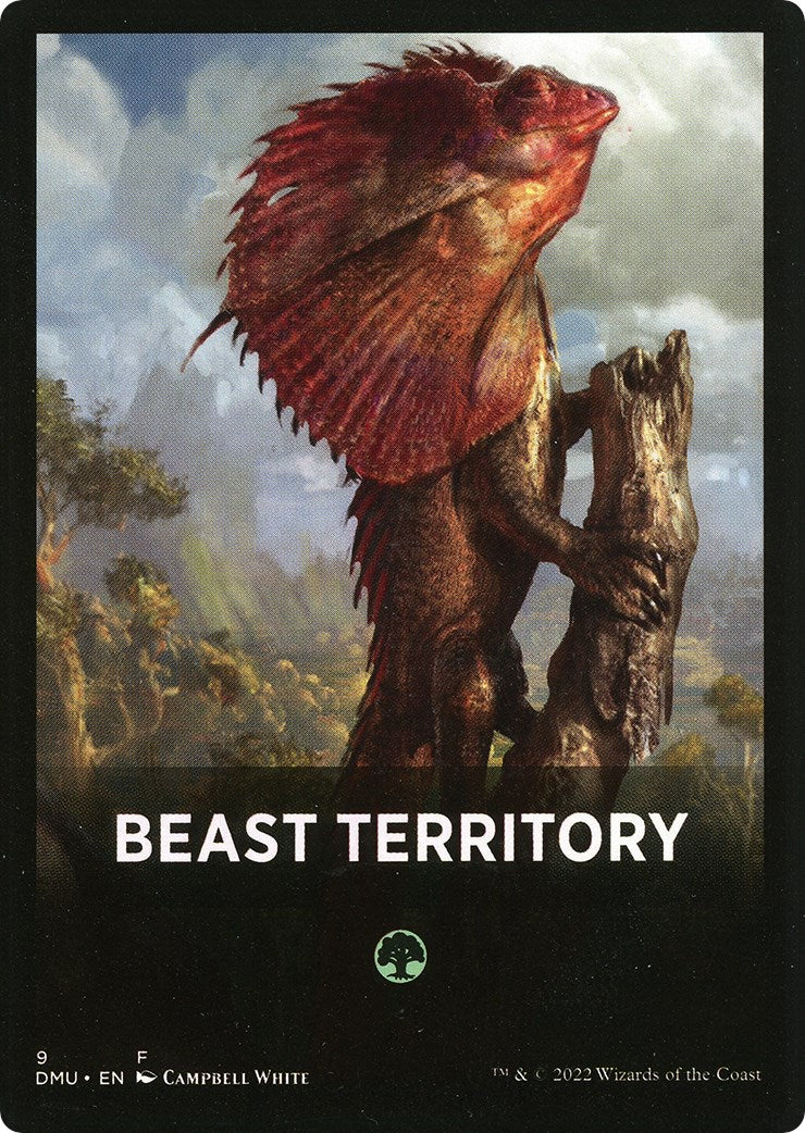 Beast Territory Theme Card [Dominaria United Tokens] | L.A. Mood Comics and Games