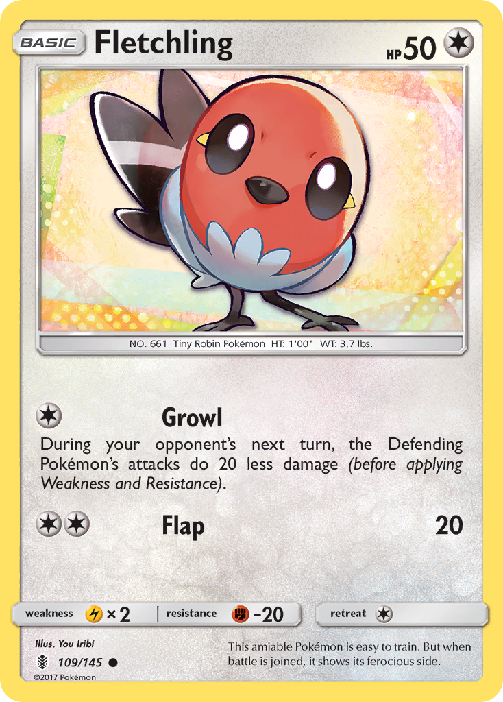 Fletchling (109/145) [Sun & Moon: Guardians Rising] | L.A. Mood Comics and Games