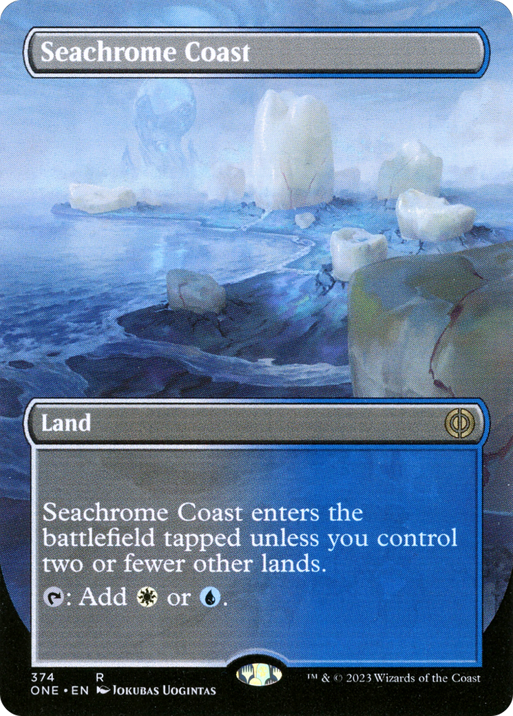 Seachrome Coast (Borderless Alternate Art) [Phyrexia: All Will Be One] | L.A. Mood Comics and Games