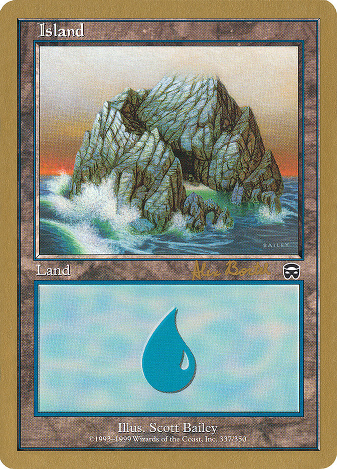 Island (ab337a) (Alex Borteh) [World Championship Decks 2001] | L.A. Mood Comics and Games