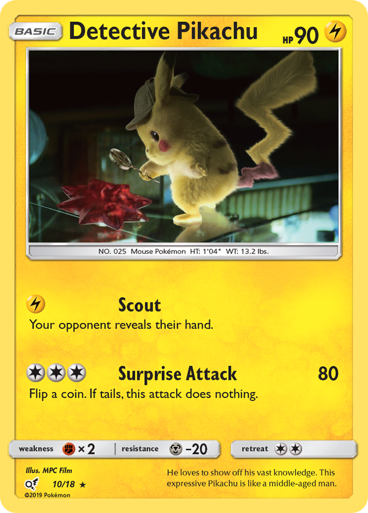 Detective Pikachu (10/18) [Sun & Moon: Detective Pikachu] | L.A. Mood Comics and Games
