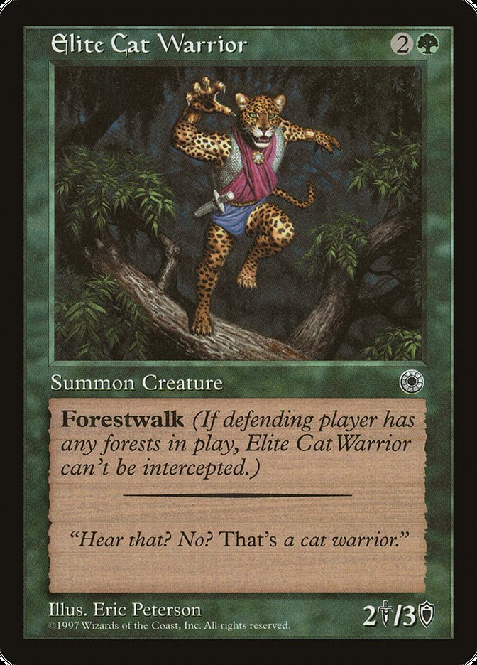 Elite Cat Warrior (With Flavor Text) [Portal] | L.A. Mood Comics and Games