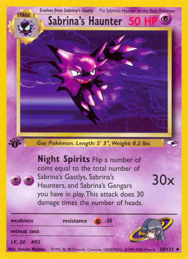 Sabrina's Haunter (58/132) [Gym Heroes 1st Edition] | L.A. Mood Comics and Games