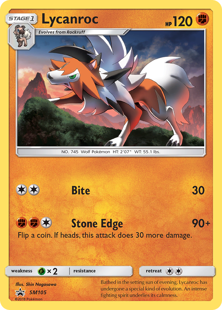 Lycanroc (SM105) [Sun & Moon: Black Star Promos] | L.A. Mood Comics and Games