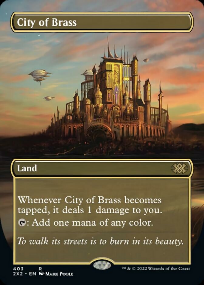 City of Brass (Borderless Alternate Art) [Double Masters 2022] | L.A. Mood Comics and Games