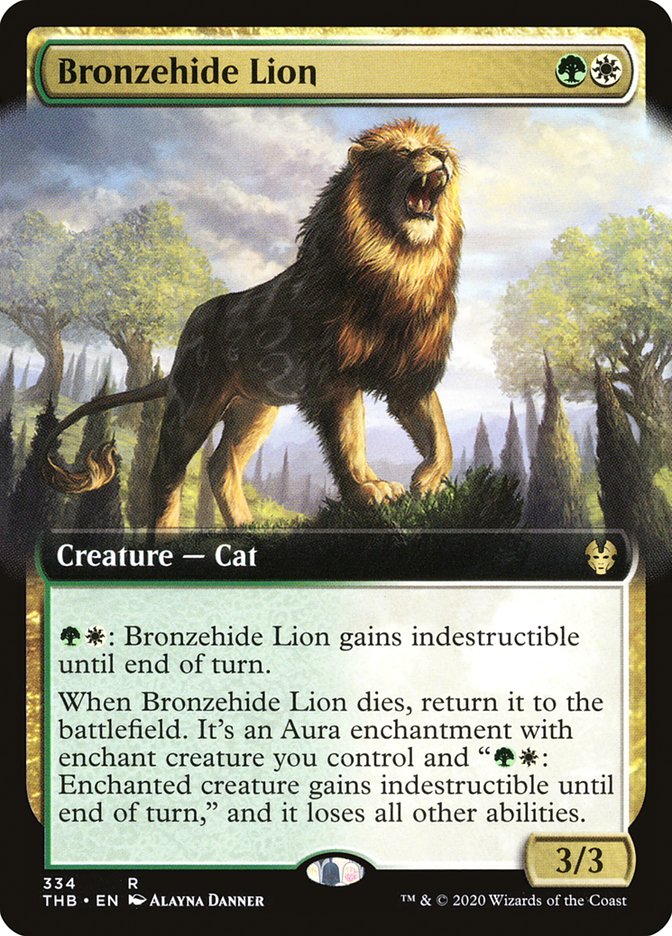 Bronzehide Lion (Extended Art) [Theros Beyond Death] | L.A. Mood Comics and Games